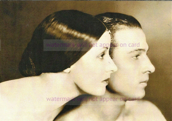 GREETING CARD / Rudolph Valentino + Natasha Rambova