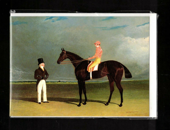 GREETING CARD / HERRING John Frederick / Birmingham and his owner, 19th century