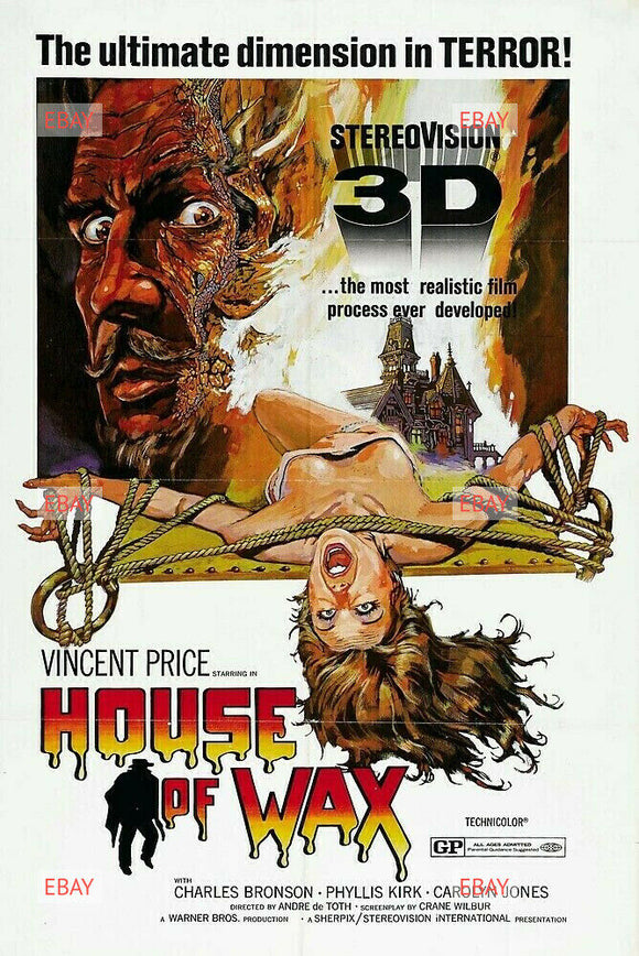 GREETING CARD / House of Wax, 1953 / Vincent Price