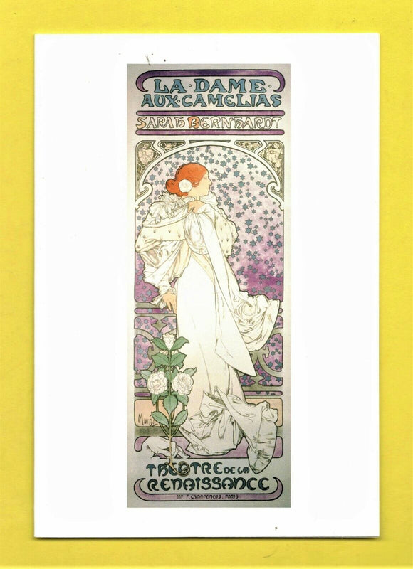 GREETING CARD / MUCHA Alphonse / La Dame aux Camélias, 1896