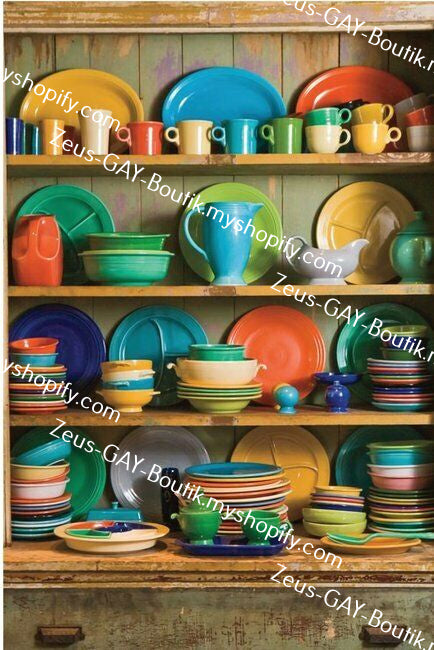 POSTCARD / Colorful Homer Laughlin Fiesta Selection