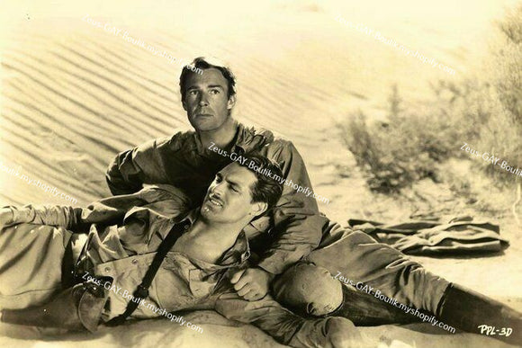 POSTCARD / Cary Grant + Randolph Scott in the desert