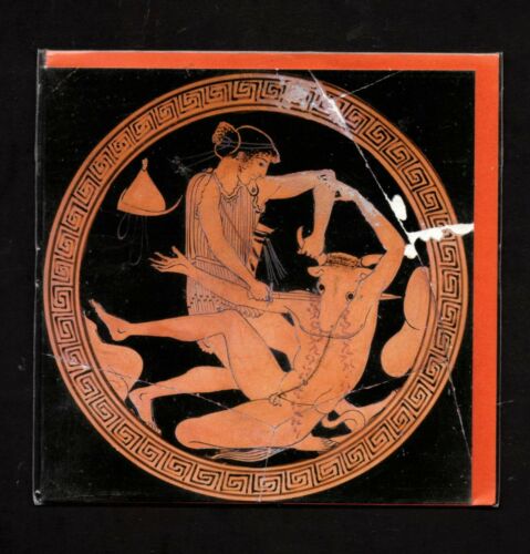 GREETING CARD / Anonymous Greece / Minotor + Theseus, 480 BC