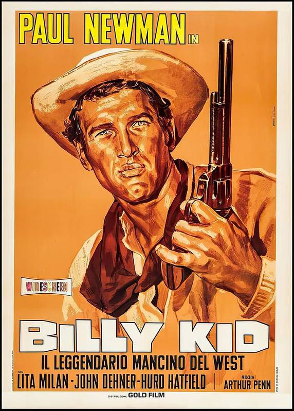 GREETING CARD / Paul Newman / Billy the Kid / Arthur Penn / 1958