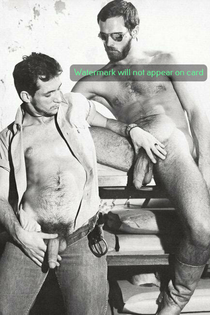 POSTCARD / Nude male couple, 1976