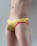 Jockstrap / Mesh see-through / Medium / Yellow