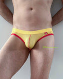 Jockstrap / Mesh see-through / Medium / Yellow