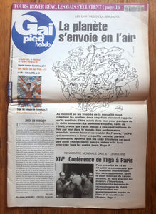 GAI PIED HEBDO FRANCE Magazine / 1992 / Juillet / No. 528 / Boy George / Spartacus