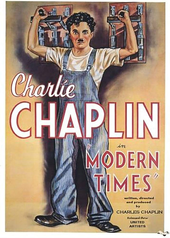 POSTCARD / MODERN TIMES, 1936 / Charlie Chaplin