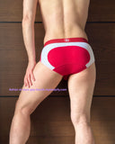 Briefs / Medium / Red + White