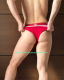 Briefs / Medium / Red + White