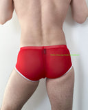 Trunks / See-through / Medium / Red + White