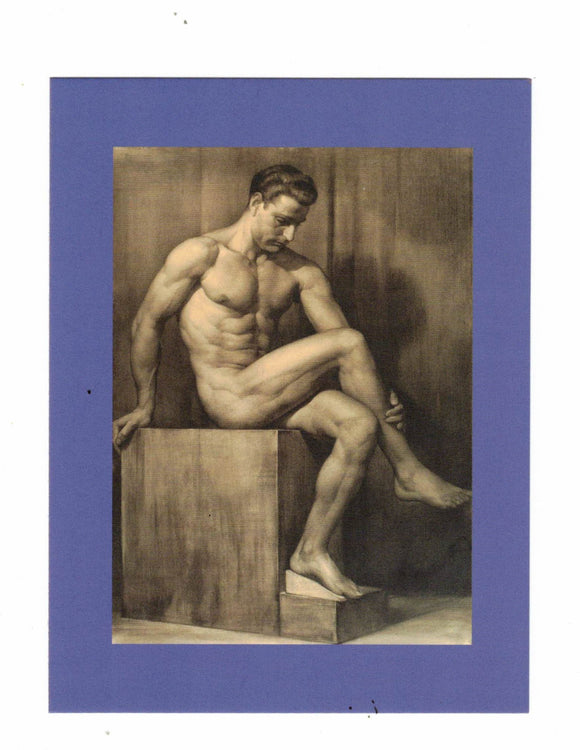 POSTCARD / GALEOTE, Rafaele / Male nude, 20th century