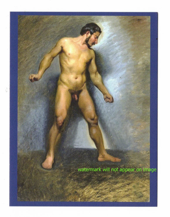 POSTCARD / CHOJNACKI, Romuald / Nude man standing, 1843