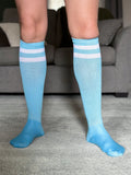Socks / Soccer / Medium - Large / Powder Blue