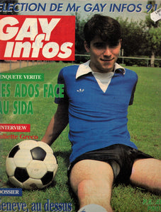 GAY INFOS / 1991 / Janvier - Février / + Catalogue Man / Juliette Gréco / Henri de Montherlant