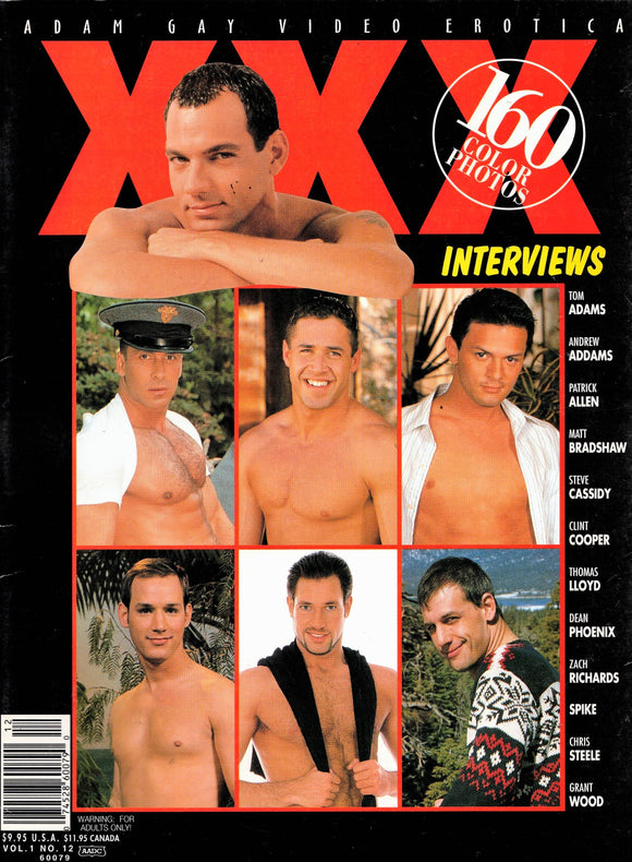 Adam Gay Video Erotica / 2001 / August / XXX Interviews / Tom Adams / Andrew Addams / Patrick Allen / Matt Bradshaw / Steve Cassidy / Clint Cooper / Thomas Lloyd / Dean Phoenix / Zach Richards / Spike / Chris Steele / Grant Wood