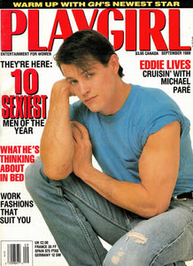 PLAYGIRL / 1989 / September / Michael Paré / Tony O'Dell / Tony Bartok / Donn Simione / Tommy Burgess