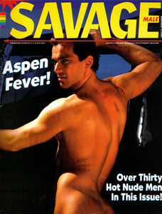 SAVAGE MALE / 1995 / September / Eric Stone / Chad Knight / Ken Ryker / Johnny Hanson / Max Grand / Cliff Parker / Carl Erik / Trent Reed / Jake Andrews / Steve Marks / Hal Rockland  / Kevin Dean / Danny Sommers / Cort Stevens / Steve Marks / Tom Steele