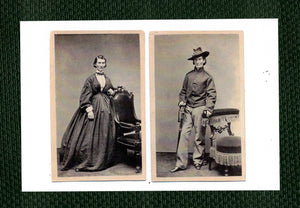 POSTCARD / Frances Clayton, Amercan Civil War lady