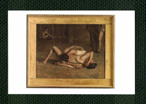 NOTE CARD / EAKINS, Thomas / The Wrestlers, 1899