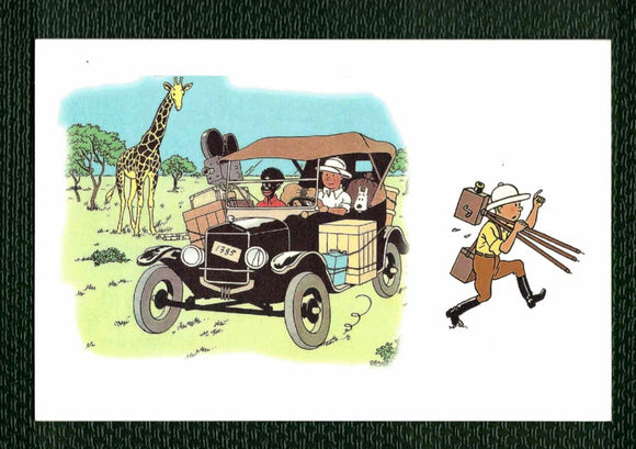 NOTE CARD / Hergé / Tintin in Congo