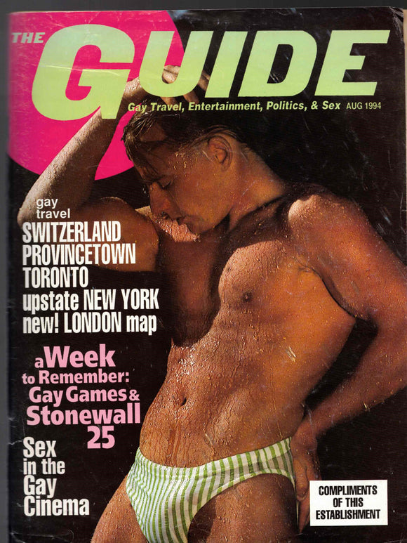 THE GUIDE Magazine / 1994 / August / Switzerland / Toronto / Provincetown / Stonewall