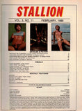 STALLION / 1985 / February / Rick Donovan / Kirk Peterson / Drew White / Lee Ryder / Felice Picano / John Preston