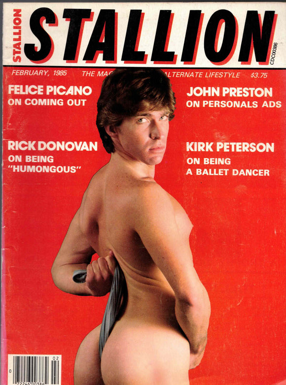 STALLION / 1985 / February / Rick Donovan / Kirk Peterson / Drew White / Lee Ryder / Felice Picano / John Preston