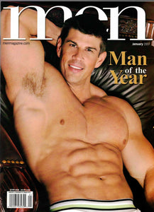 MEN Magazine / 2007 / January / Zeb Atlas / Chris Crawford / Eric Rhodes / Jason Kingsley / Matt Cole / Julian Fantechi / Dick McKay / Spencer Quest / Michael Von Steel / Gux Mattox / Brad Brockwell /  Hawk Brawn / Rocco Rizzoli