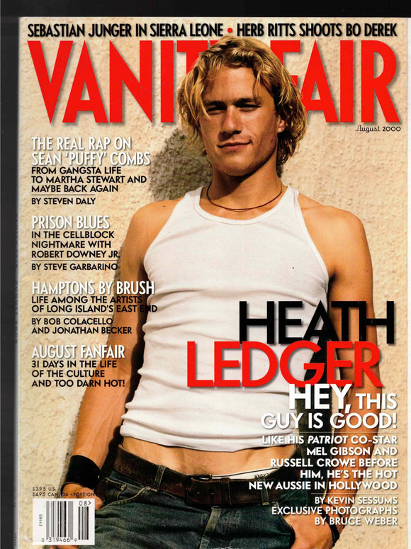 VANITY FAIR / August 2000 / Heath Ledger / Herb Ritts