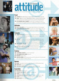 ATTITUDE Magazine / 2002 / April / Tom Stephan / Luke Evans / Steve Strange / Michelle Branch / Toni Colette / Paul O'Grady / Tiga / Pet Shop Boys