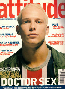 ATTITUDE Magazine / 1996 / Vol. 1 No. 33 / Jonathan Kerrigan / Danny Rampling / David Walliams /  Milton Jones / Martin Rossiter / John Hicks