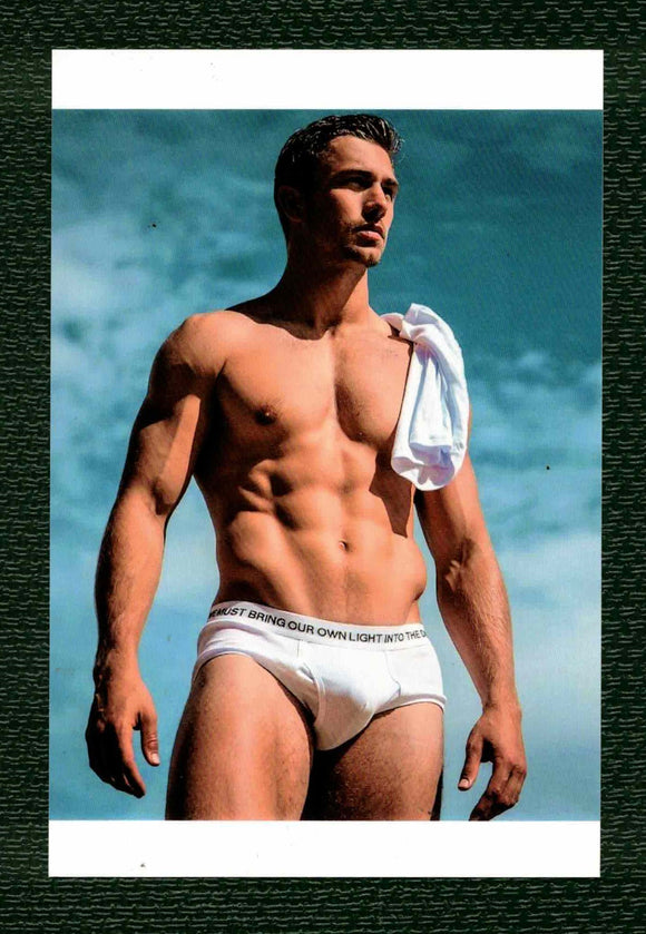 POSTCARD / James Yates in white underwear