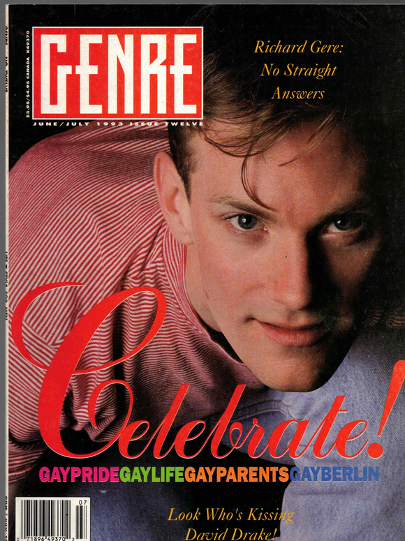 GENRE Magazine / 1993 / June - July / David Drake / Randy Allen / Robert La Fosse / Stephen Spinella / Richard Gere / Jack Mackenroth