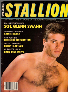 STALLION / 1986 / July / Glenn Swann / Lainie Kazan / Bobby Madison / Mike Allen / Divine / Tim Kramer / Steve Collins / Kip Noll / Casey Edwards / Jim Bentley / Michael Christopher / Robert Vega / Jake Scott / Nick Schultz / Scott Avery / Casey Donovan