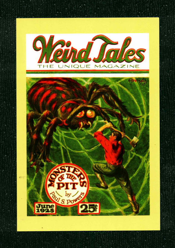 POSTCARD / Weird Tales cover, 1925 / Andrew Brosnatch