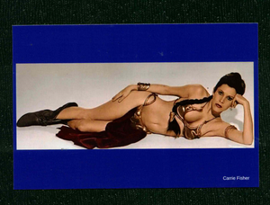 POSTCARD / Carrie Fisher / Star Wars, 1977