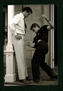 POSTCARD / Rock Hudson + James Dean / Giant, 1956