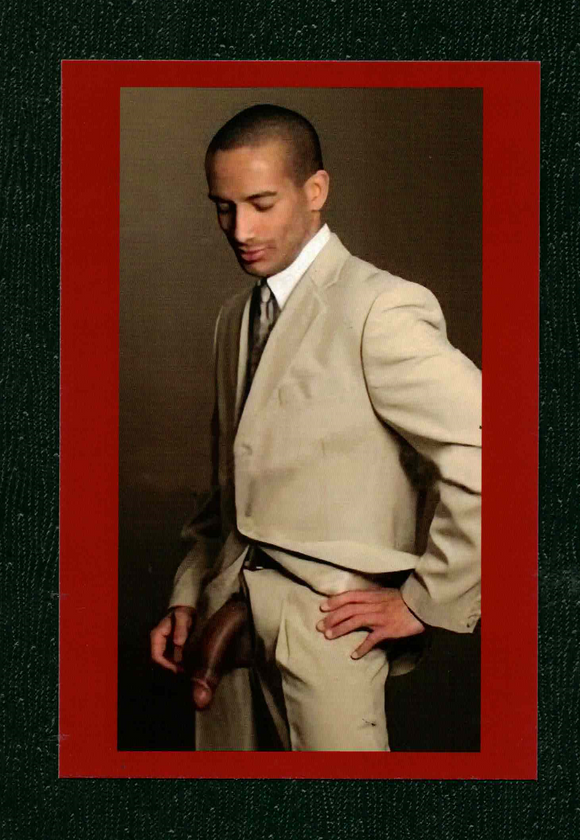 POSTCARD / Enrique nude in suit