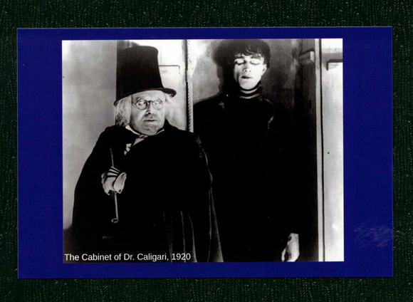 POSTCARD / Cabinet of Doctor Caligari, 1920 / Robert Wiene / Conrad Veidt + Werner Krauss