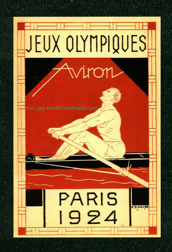 POSTCARD / Paris / Jeux Olympiques, 1924 / Aviron / Emmanuel Blanche