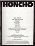 HONCHO / 1978 / September / Mike Davis / Gunther Keller / Dakota / Bill Cable (Stoner) / Denny /  Mike Morris / Gunther Friedlander