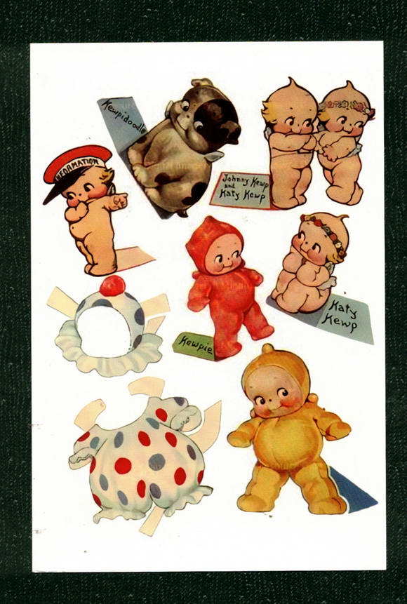 POSTCARD / Kewpies paper dolls