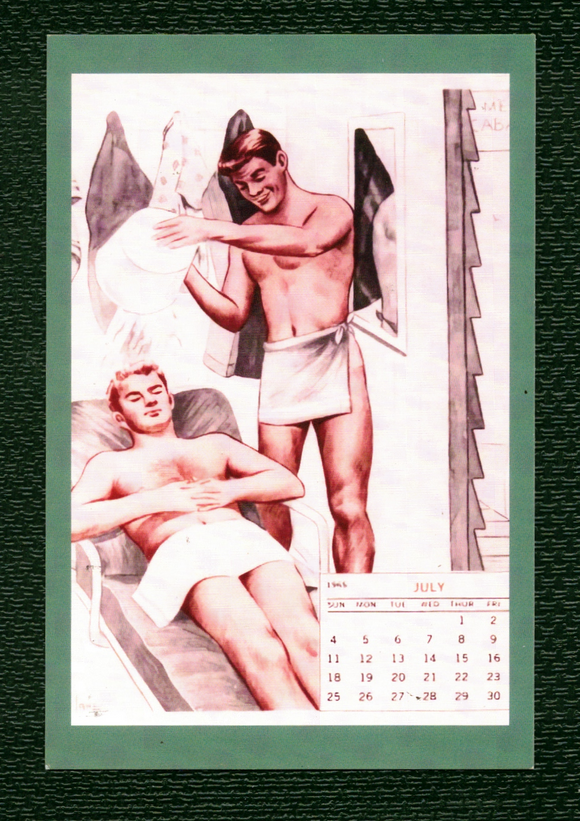 POSTCARD / Calendar Men / July 1965 / William MacLane