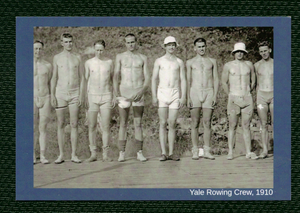 POSTCARD / Yale rowing crew, 1910 / B