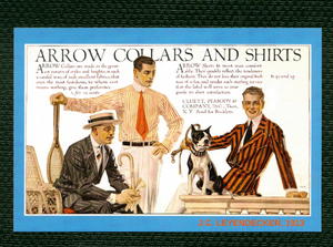 POSTCARD / LEYENDECKER Joseph / Arrow Collars + Shirts, 1913