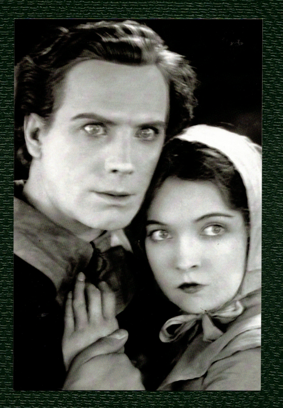 POSTCARD / Lillian Gish + Lars Hanson / The Scarlet Letter, 1926 / Victor Sjostrom