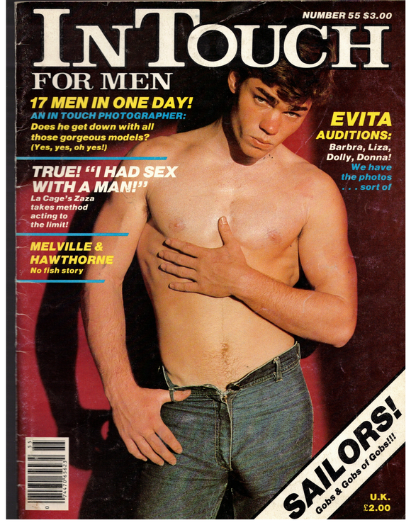 In Touch for Men / 1981 / May / Gay in the Navy / Steve Foster / Brad Davis / Carl Flores / Adam Bludder / Michel Serrault / Herman Melville / Don Bishop