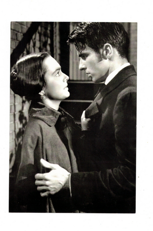 POSTCARD / Montgomery Clift + Olivia de Havilland / The Heiress, 1949